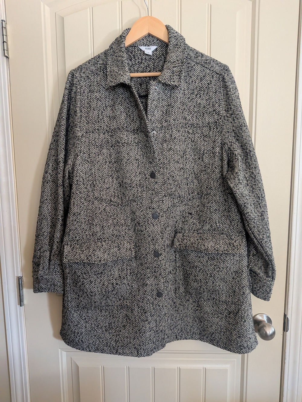NWOT Cozy Fall Tweed Button-Front Shacket